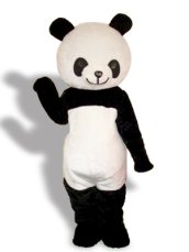 Adorable Black And White Panda Mascot Costume