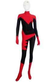 Alpha Flight Costume | Red and Black Spandex Lycra Super Hero Costume