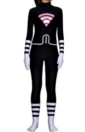 Alya Cesaire Lady Wifi Black and White Spandex Lycra Bodysuit | Miraculous Ladybug