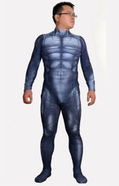 Batfleck | Printed Spandex Lycra B-guy Zentai Suit with 3D Muscle Shades Dawn of Justice