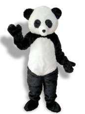 Black And White Baby Panda Mascot Costume