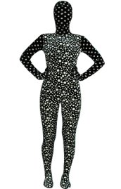 Black and White Dots Thicken Velvet Zentia Suit 2