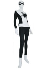 Black and White Spandex Lycra S-guy Zentai Suit