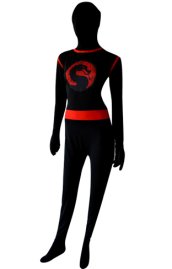 Black Dragon Pattern Superhero Zentai Suit