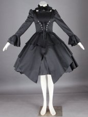 Black Gothic Cosplay Lolita Dress 27G