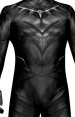 Black Panther Printed Spandex Lycra Costume with 3D Muscle Shading