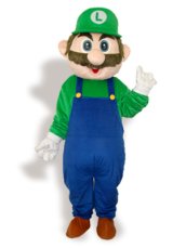 Blue And Green Short-furry Mascot Costume