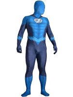 Blue Lantern Flash Costume | Printed Spandex Lycra with 3D Muscle Shading