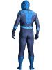 Blue Lantern Flash Costume | Printed Spandex Lycra with 3D Muscle Shading