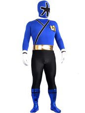 Blue Power Rangers Spandex Lycra Zentai Costume