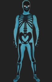 Blue Skeleton Full Body Suit | Spandex Lycra Zentai Bodysuit