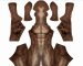 Brown Huskey Petsuit Printed Spandex Lycra Costume