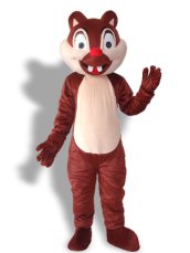 Brown Squirrel With 2 Teeth Mascot Costume