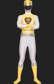 Choujuu Sentai Liveman YELLOW LION Spandex Lycra Catsuit