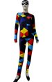 Clown Multi-Color Spandex Lycra Printed Zentai Suit