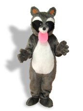 Dark Grey Raccoon Mascot Costume