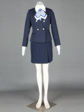 Dark Navy Blue Air Hostess Uniform 7G