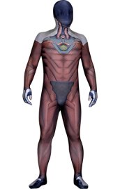 Genji Overwatch Undersuit | Printed Spandex Lycra Zentai Suit with 3D Muscle Shading