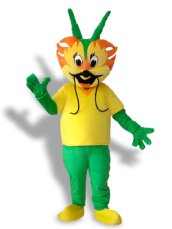 Green And Yellow Dragon Mascot Costume