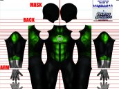 Green Lantern JC Male Printed Spandex Lycra Costume