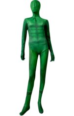 Green Printed 3D Muscle Shading Deadpool Zentai Suit