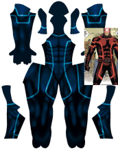 House of X | Cyclops Printed Blue Costume