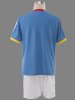 Inazuma Eleven-Blue,Yellow,Red And White Boy's Summer Soccer Uniform