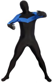 Nightwing Costume | Blue and Black spandex Lycra Zentai Suit