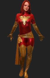 Phoenix Costume | Red and Glod X-man Catsuit