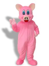 Pink Piggy Mascot Costume