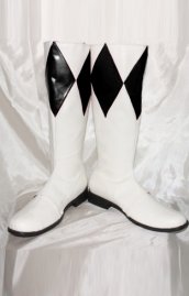 Power Ranger- Mighty Morphin Black and White Boots