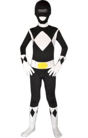 Power Ranger Mighty Morphin Black Kids Zentai Suit