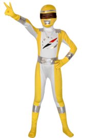 Power Rangers Operation Overdrive Yellow Kids Zentai Suit