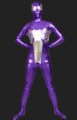 Purple and Silver Shiny Metallic Unisex Zentai Suits