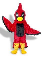 Red,Black And Yellow Bird Mascot Costume