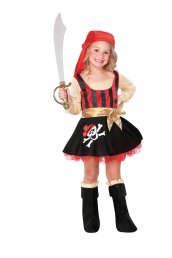 Red Pirate Girl's Halloween Costume