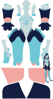 Silent Spider Printed Spandex Lycra S-guy Costume