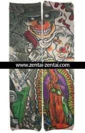 Skeleton Clown Goddess Tattoo Sleeves