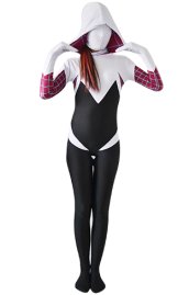 Spider Gwen Stacy | White and Black Zentai Costume No 3D Shades