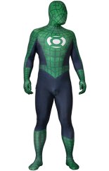 Spider Lantern Printed Spandex Lycra Costume with 3D Muscle Shading