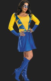 Wolverine Girl Costume | Spandex Lycra Short Dress