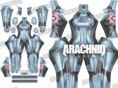 Zero Suit Samus Silver Dye-Sub Spandex Lycra Costume