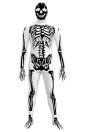2013 Black and White Skeleton Printed Zentai Suit