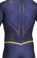 3D Cut Superman Printed Spandex Lycra Costume with Rubber Chest Symbol and Cape