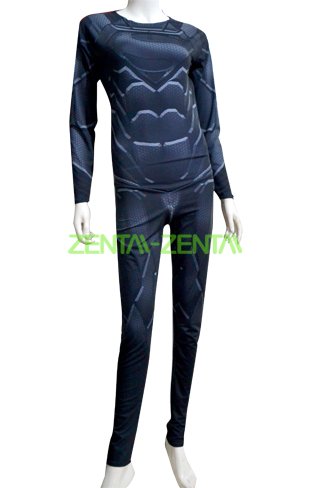 3D Muscle Shading Superman Printed Zentai Costume