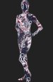 Abstract Multicolor Full Body Spandex Lycra Unisex Zentai Suit