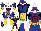 All Might Printed Spandex Lycra Costume no Hood