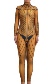 Anuxinamoon Printed Spandex Lycra Costume with Muscle Shadings