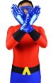 Aquadlad Costumes | Red and Blue Super Hero Zentai Custome without Hood