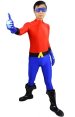 Aquadlad Costumes | Red and Blue Super Hero Zentai Custome without Hood